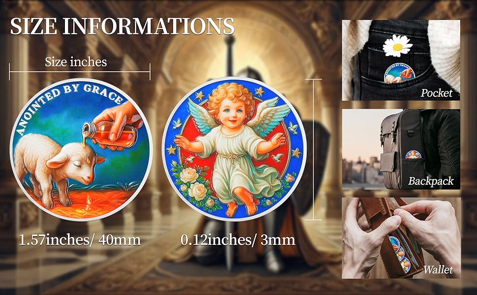 Anointed Lamb Religious Coin – Inspirational Bible Verse Medallion for Faith-Based Gifts