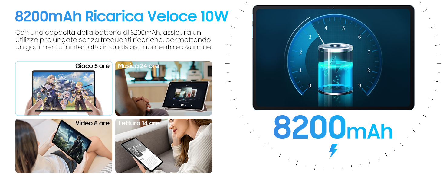 Blackview Android 14 Tablet 11 Pollici