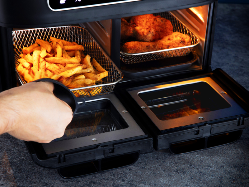 Tower T17102 Vortx Vizion Dual Compartment Air Fryer Oven with Digital