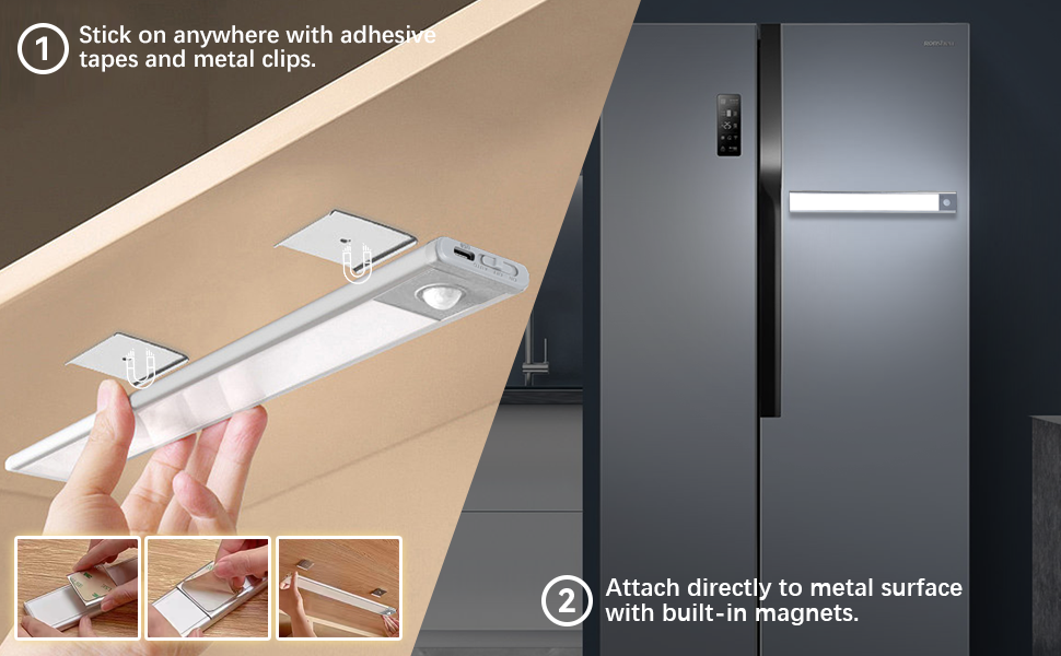 54 LED Motion Sensor Under Lights,12in Closet Lights Wireless