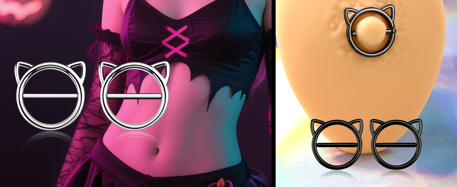 14g nipple piercing jewelry