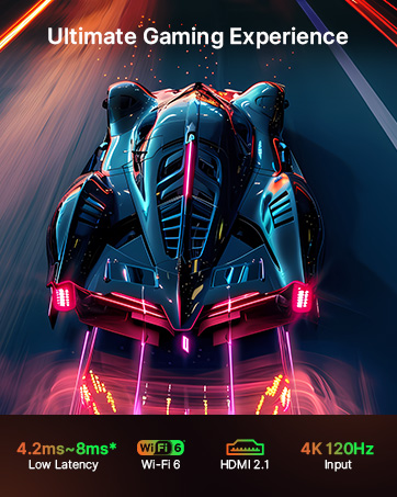 The racing game runs very smoothly.