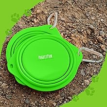 bowl, dog, pet, adventure, travel, collapsible