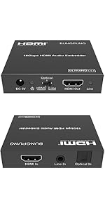 Amazon | BUNGPUNG HDMI オーディオインサーター オーディオエン