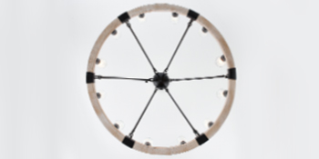 round shade chandelier