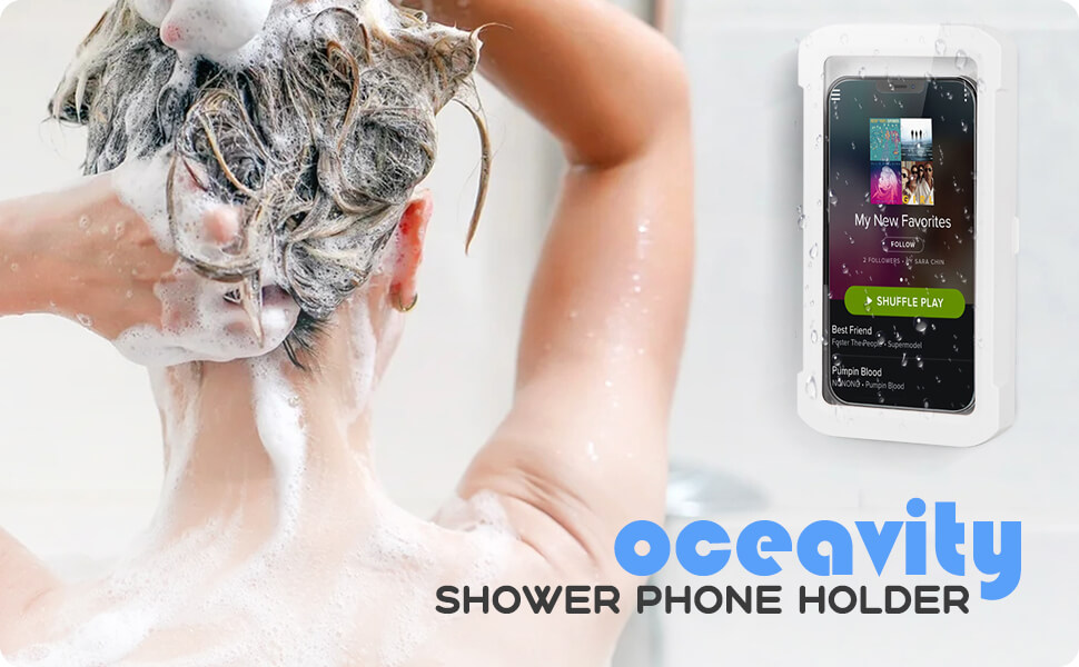 Oceavity Shower Phone Holder Waterproof 360° Rotation