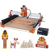 FoxAlien CNC Router Machine Masuter 3 with Steel Wheels, 3-Axis Engraving Milling Machine 15.75” ...