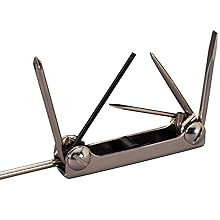 Eklind 21171 Metric Fold-Up Set Hex Keys 1.5MM - 6MM, Steel