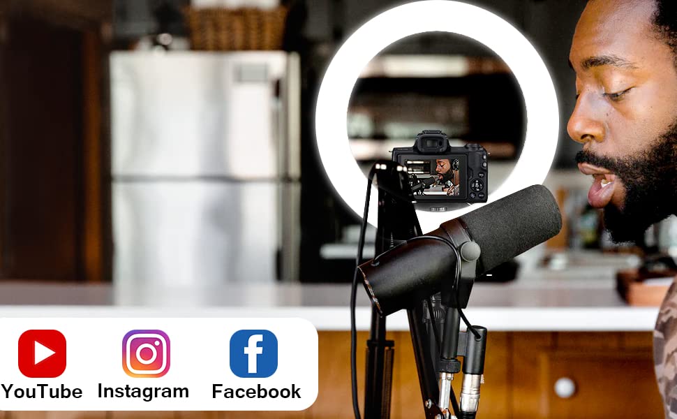 ring light with tripod stand 18 inch