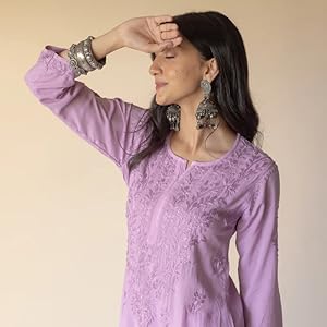 chikan handwork embroidery georgette kurta sharara set