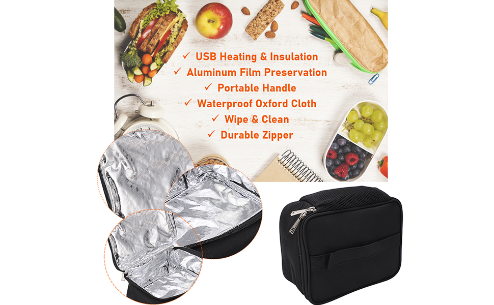 KUIDAMOS Portable Lunch Box Warmer Samll Size,Personal Portable Oven