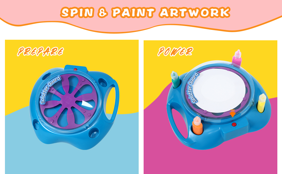 Spin Art Machine Battery Operated Paint Spinner with