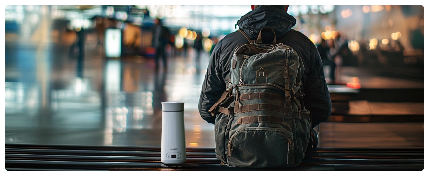 electric kettle ideal for travel enthusiasts, offering hot water on the go with temperature control