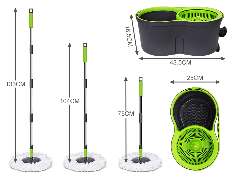 Amazon｜ZNM 回転モップ バケツ付き フロアモップ 手洗い不要