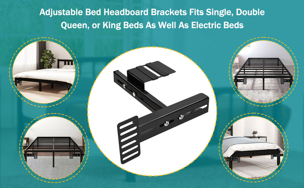 Adjustable Bed Headboard Brackets for Metal Bed Frame