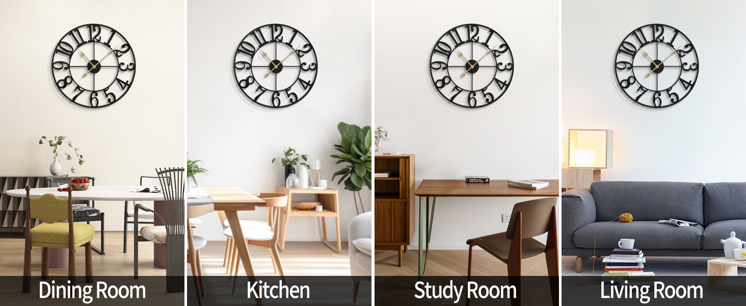 living room decor clock