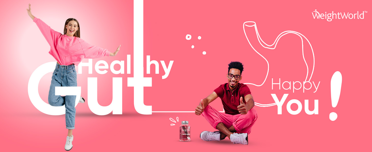 Probiotic Gummies with Prebiotic - 90 Tasty & Vegan Gummies - 2000 Million CFU