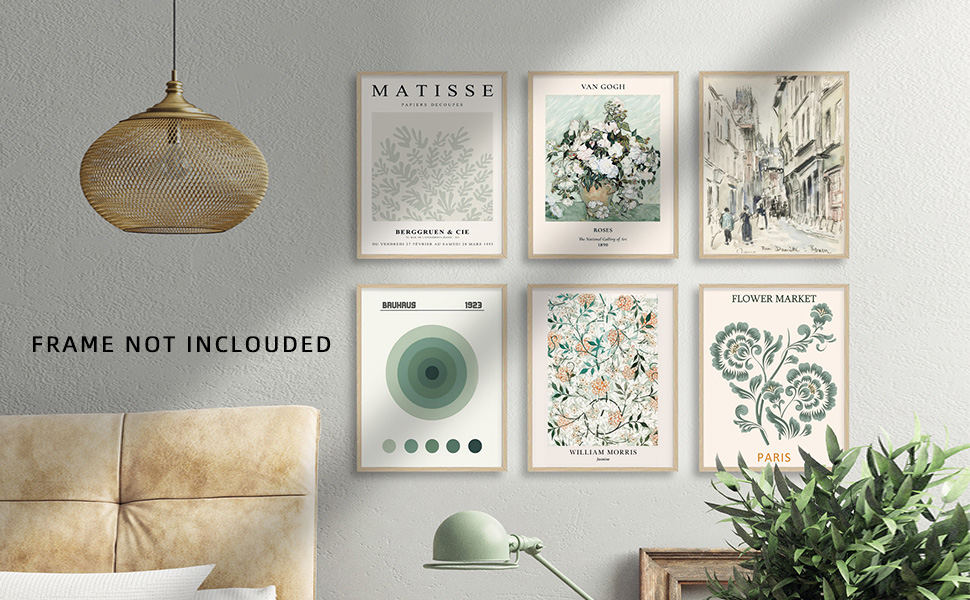 Matisse Wall Art Posters Canvas Prints  Vintage Decor Abstract Wall Art Prints for Bedroom Decor