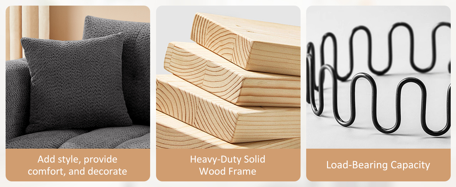 modern cloud couch with upholstered seat and tufted cushion durable easy to clean assemble