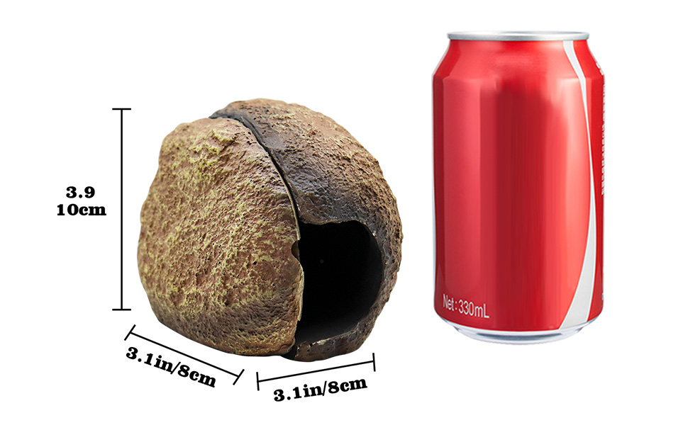 Habitat Decorations for Terrarium, Simulated Rock Hermit Crab Huts, Hermit Crab Tank Accessories