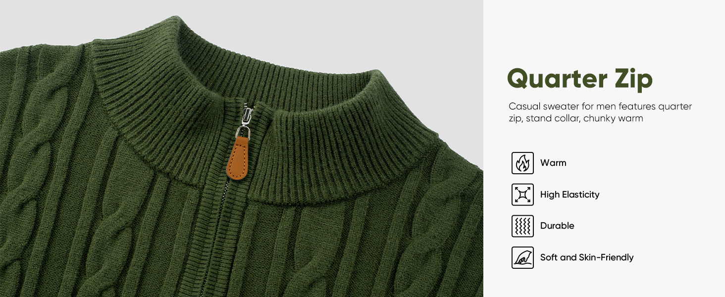 JMIERR Men's Quarter Zip Pullover