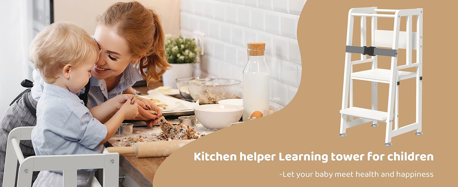 children standing tower