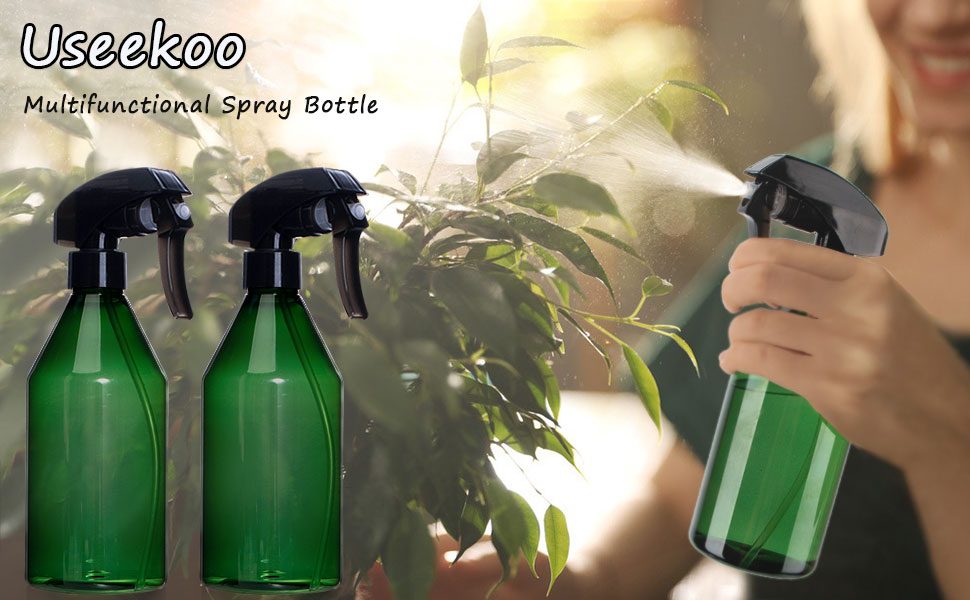 Useekoo Plant Mister Spray Bottle Plastic, 10oz Fine Mist