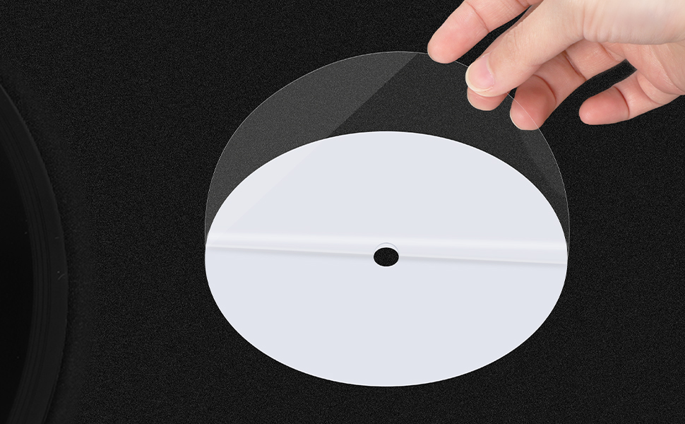 SpinArt 20PCS Vinyl Record Label Protector Film, Premium