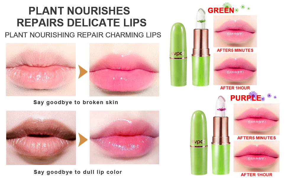 flower color changing lipstick