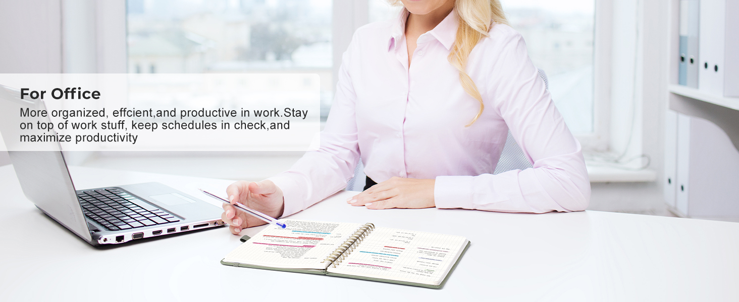 RETTACY Graph Paper A5 NotebookGrid Notebook Leather Hardcover,Spiral