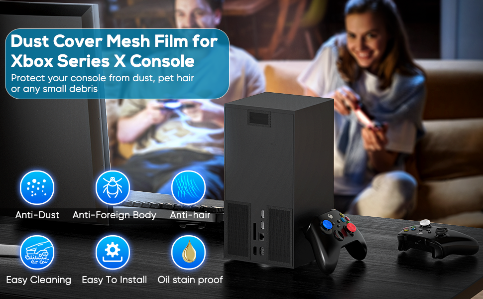 FASTSNAIL Dust Filter Compatible with Xbox Series X, Dust Filter Cover