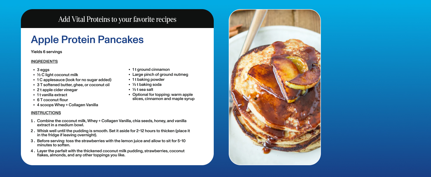 Apple Protein Pancakes
