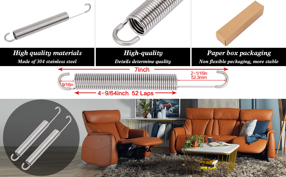 GNPADR GUPO 7 inch (2Pcs) Stainless Steel Replacement