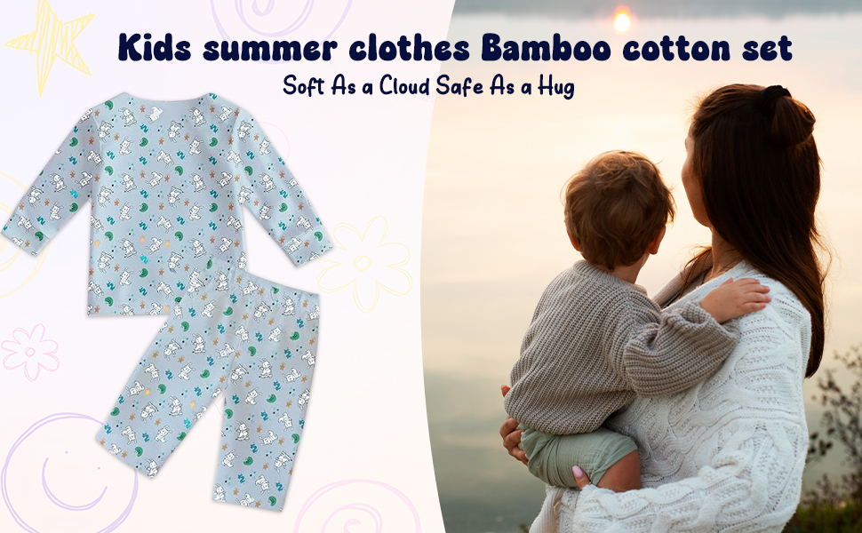 Bamboo Cotton Co-Ord Set | Ultra-Soft &amp; Breathable Summer Clothes SPN-MC368P