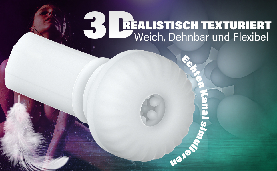 3 REALISTISCH REALISTISCH TEXTURIERT Weich, Dehnbar und Flexibel