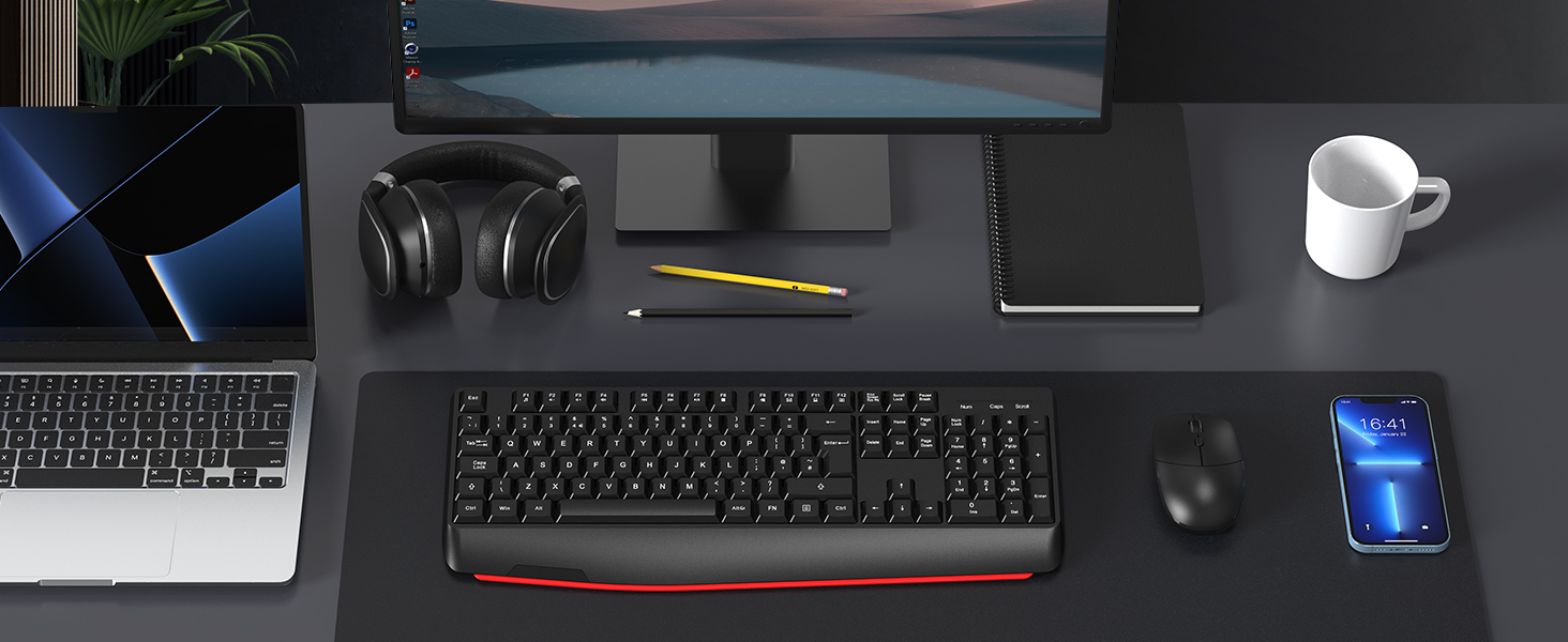 mouse keyboard wrist rest