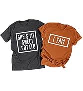 She's My Sweet Potato I Yam Shirt Couples Thanksgiving Shirts for Husband and Wife Friendsgiving ...