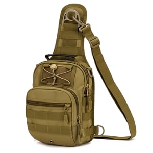 Taktische Brusttasche Schultertasche Military Chest Pack Slingrucksack Molle Crossbody Bag