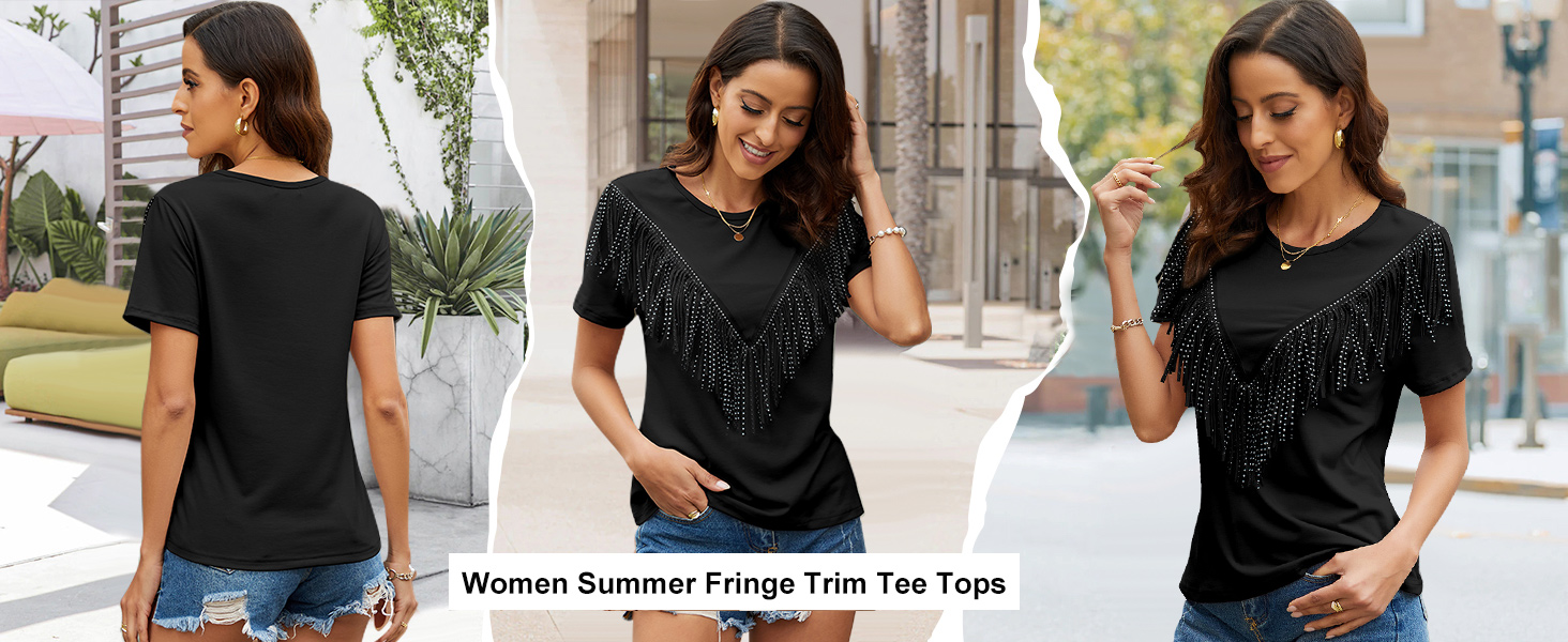 Women's Fringe Trim Shirts