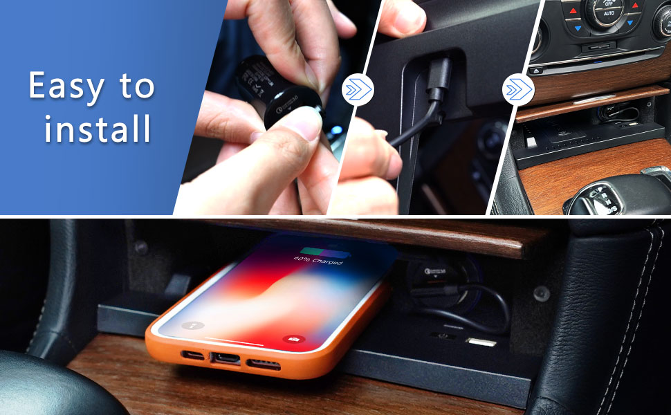 CarQiWireless Wireless Charger for Chrysler 300 Accessories