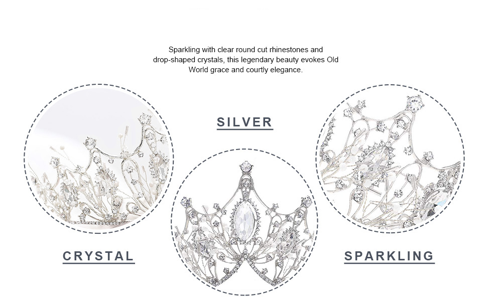 Tiara Kristallkrone für Bridal