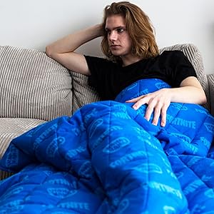 fortnite gaming weighted blanket cotton kids teenagers sleeping aid