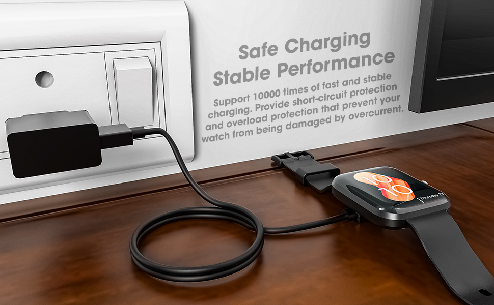 GO SHOPS Noise Colorfit Qube Smart Watch Charger 2 Pin Usb Charger