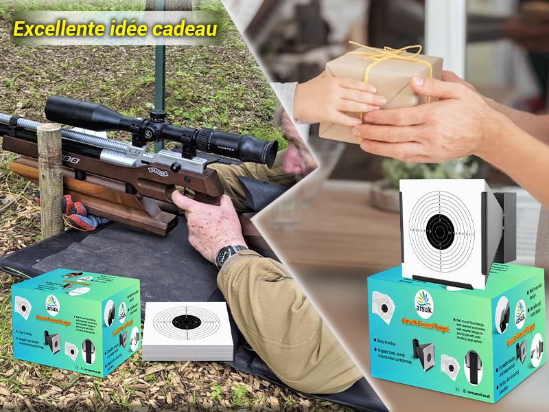 ARSUK Cible Airsoft Cible de tir Sportif pour Pistolet a Bille, Air Comprimé Fusil, Plomb