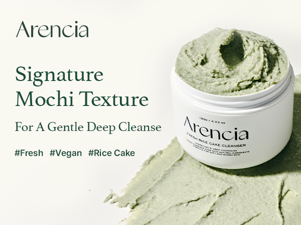 Arencia Rice Mochi cleanser green artisans