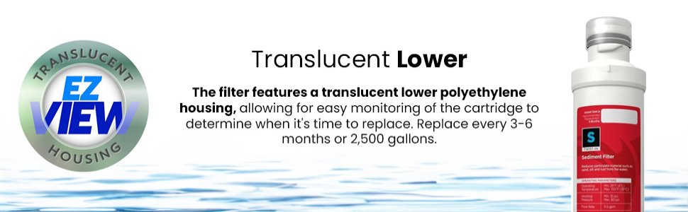 AquaticLife Twist-In 5-Micron Sediment Replacement Filter Cartridge for Reverse Osmosis