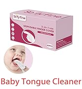 60 Counts Baby Tongue Cleaner and Oral Teeth Finger Toothbrush