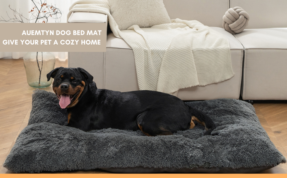 Auemtyn Dog Beds for Large Dogs,Dog Bed Crate Pad,Plush