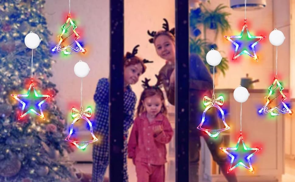 Christmas Window Lights Decorations,3PCS Christmas Lights