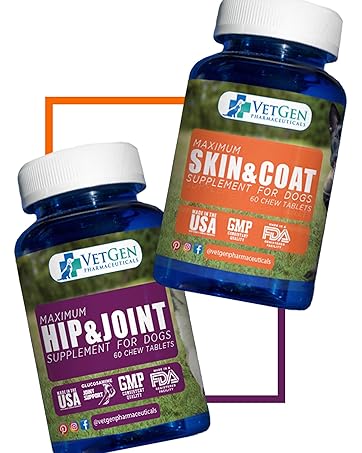VetGen Pharmaceuticals Skin and Coat & Hip and Joint Supplements